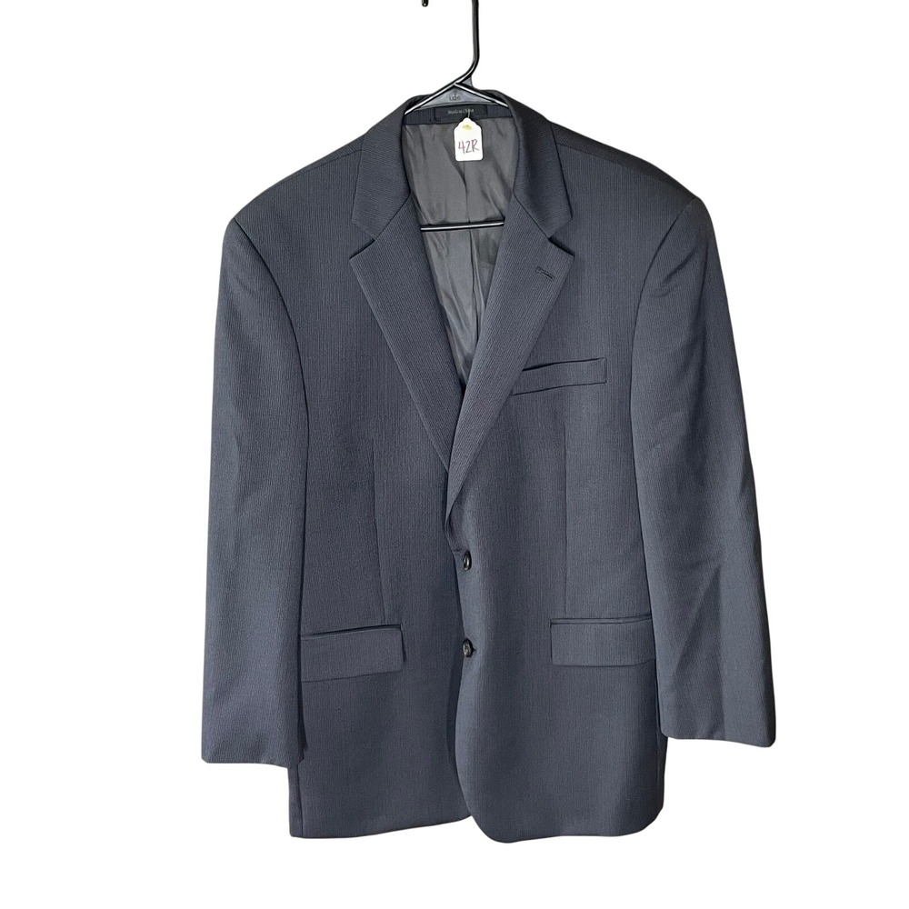 Lauren Ralph Lauren Gray Wool Blazer Men's 42R Business Suit‎ Coat Jacket